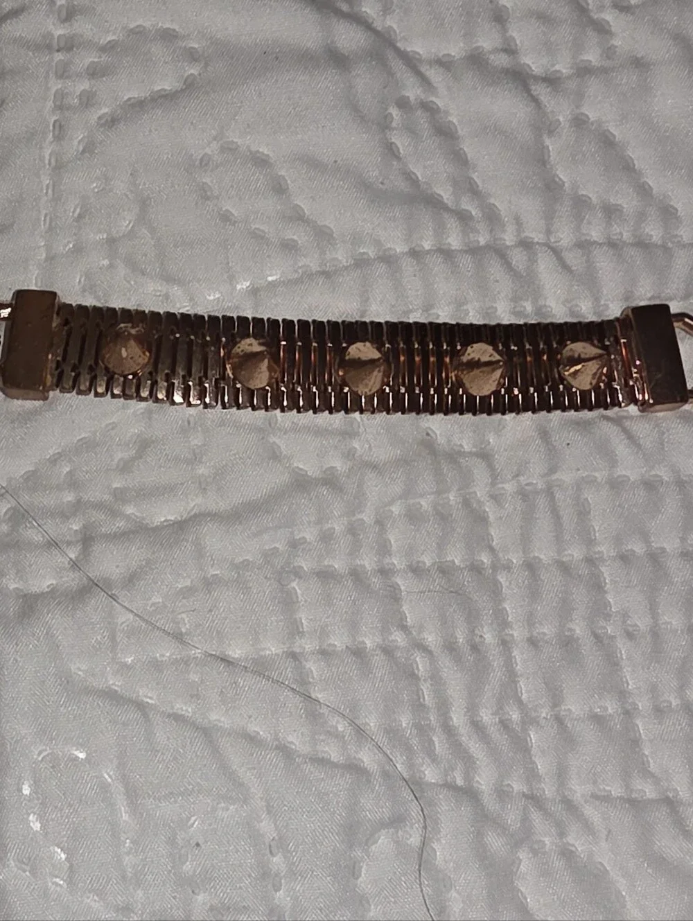 Claire's Copper Color Punk Spike Bracelet